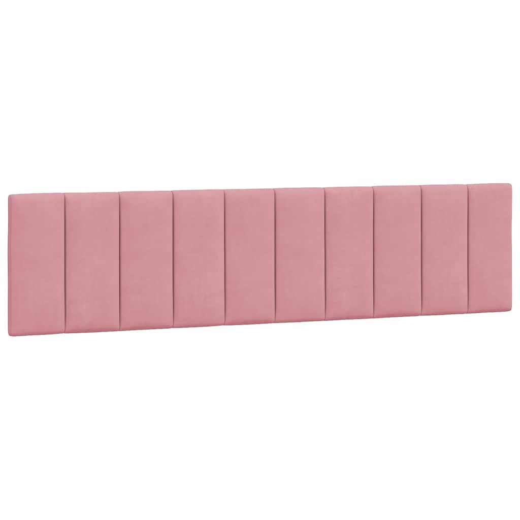 Giroletto senza Materasso-Struttura Letto Hanko Rosa 200x200 cm in Velluto