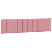 Giroletto senza Materasso-Struttura Letto Hanko Rosa 200x200 cm in Velluto