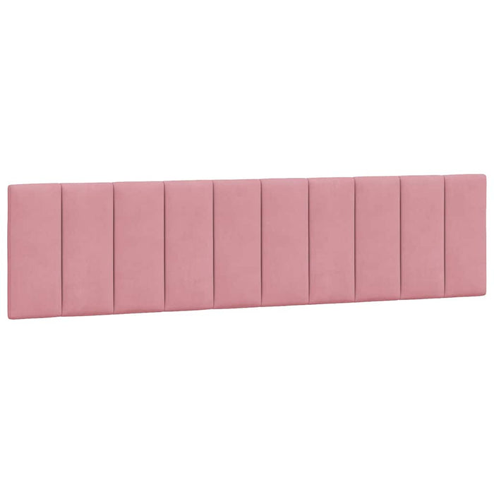 Giroletto senza Materasso-Struttura Letto Hanko Rosa 200x200 cm in Velluto