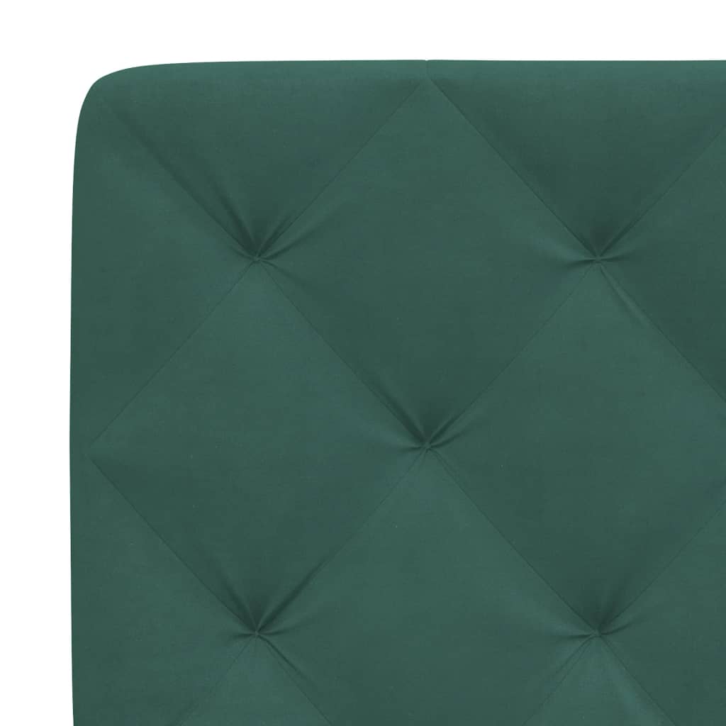 Giroletto senza Materasso Verde Scuro 80x200 cm in Velluto 3207890