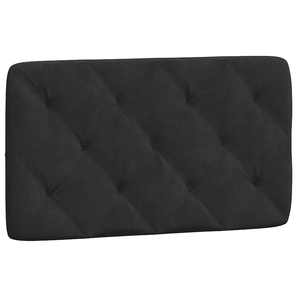 Giroletto senza Materasso-Struttura Letto Nero 90x200 cm in Velluto