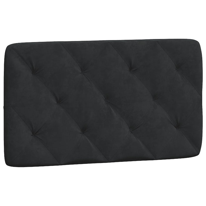 Giroletto senza Materasso-Struttura Letto Nero 90x200 cm in Velluto