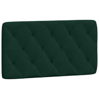 Giroletto senza Materasso-Struttura Letto Verde Scuro 100x200 cm in Velluto 655089