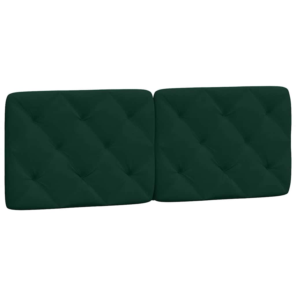 Giroletto senza Materasso-Struttura Letto Verde Scuro 140x190 cm in Velluto 686378
