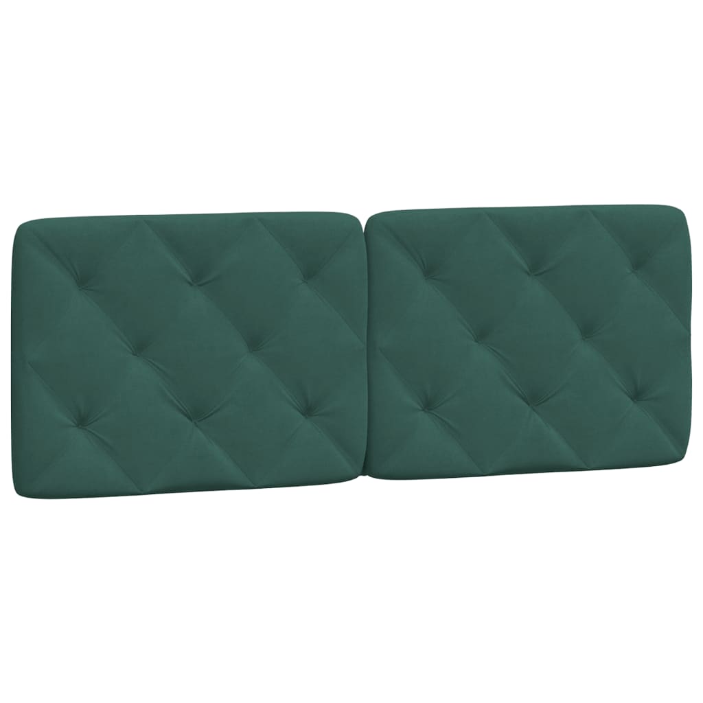 Giroletto senza Materasso-Struttura Letto Verde Scuro 140x200 cm in Velluto 290467