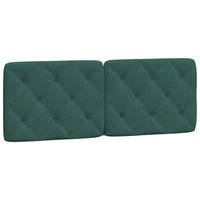Giroletto senza Materasso-Struttura Letto Verde Scuro 140x200 cm in Velluto 290467