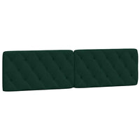 Giroletto senza Materasso-Struttura Letto Verde Scuro 200x200 cm in Velluto 182719