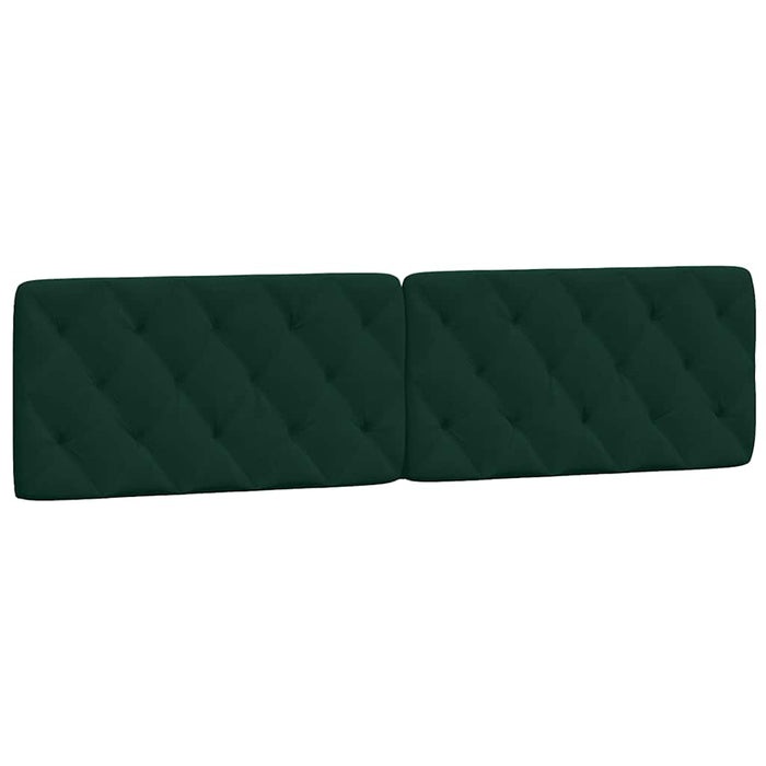Giroletto senza Materasso-Struttura Letto Verde Scuro 200x200 cm in Velluto 182719