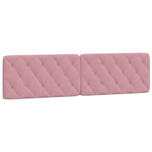 Giroletto senza Materasso-Struttura Letto Rosa 200x200 cm in Velluto