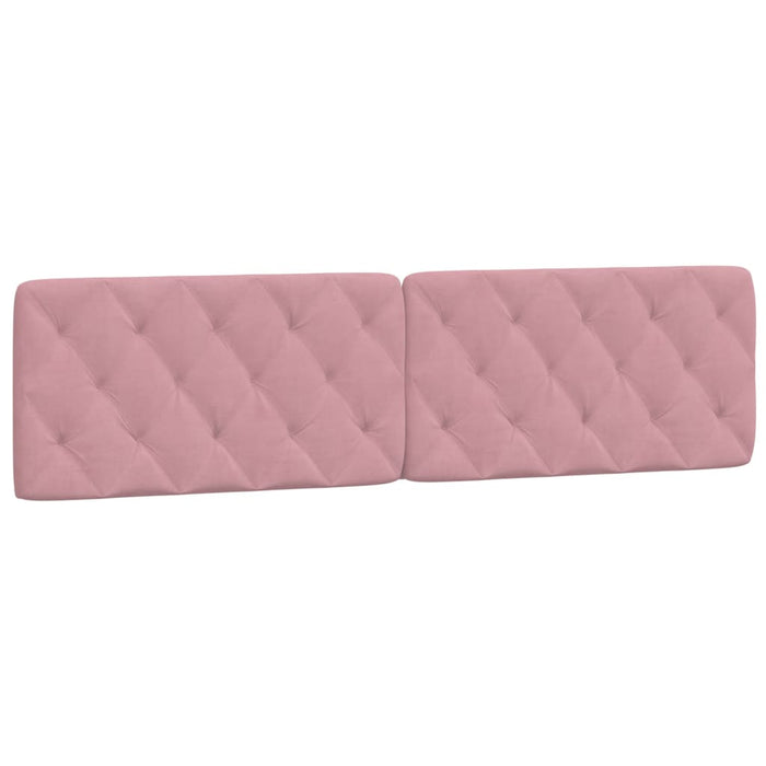 Giroletto senza Materasso-Struttura Letto Rosa 200x200 cm in Velluto