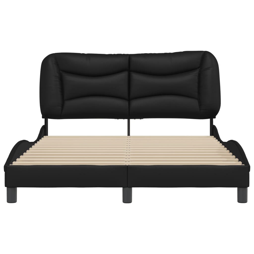 Giroletto senza Materasso Hvar Nero 120x200 cm in Similpelle 3207988