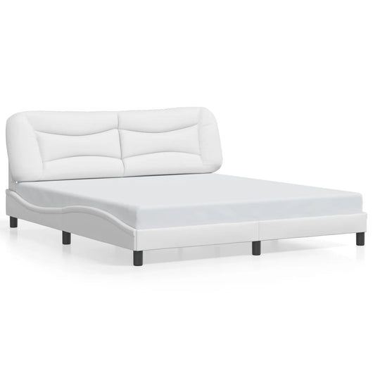 Giroletto senza Materasso-Struttura Letto Hvar Bianco 180x200 cm in Similpelle