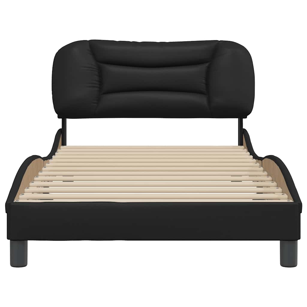 Giroletto senza Materasso Hvar Nero 100x203 cm in Similpelle 3208033