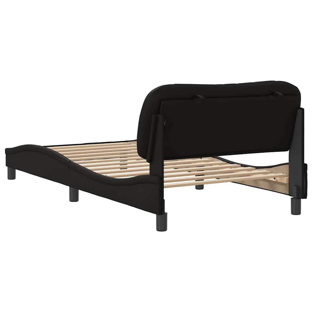 Giroletto senza Materasso Hvar Nero 100x203 cm in Similpelle 3208033