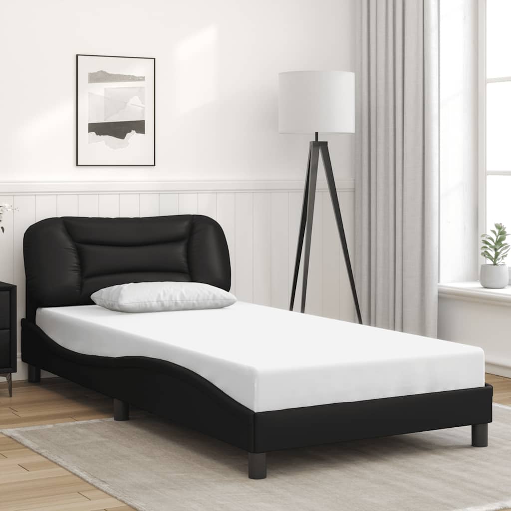 Giroletto senza Materasso Hvar Nero 100x203 cm in Similpelle 3208033