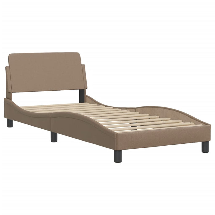 Giroletto Viana senza Materasso-Struttura Letto Cappuccino 80x200 cm in Similpelle