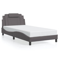 Giroletto Viana senza Materasso-Struttura Letto Crema 100x200 cm in Similpelle