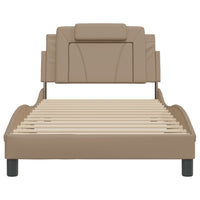 Giroletto Viana senza Materasso Cappuccino 100x200 cm in Similpelle 3208079