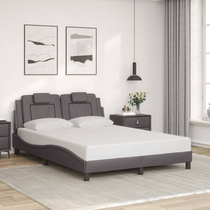 Giroletto Viana senza Materasso-Struttura Letto Crema 140x190 cm in Similpelle