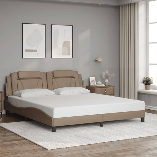 Giroletto Viana senza Materasso-Struttura Letto Cappuccino 180x200 cm in Similpelle