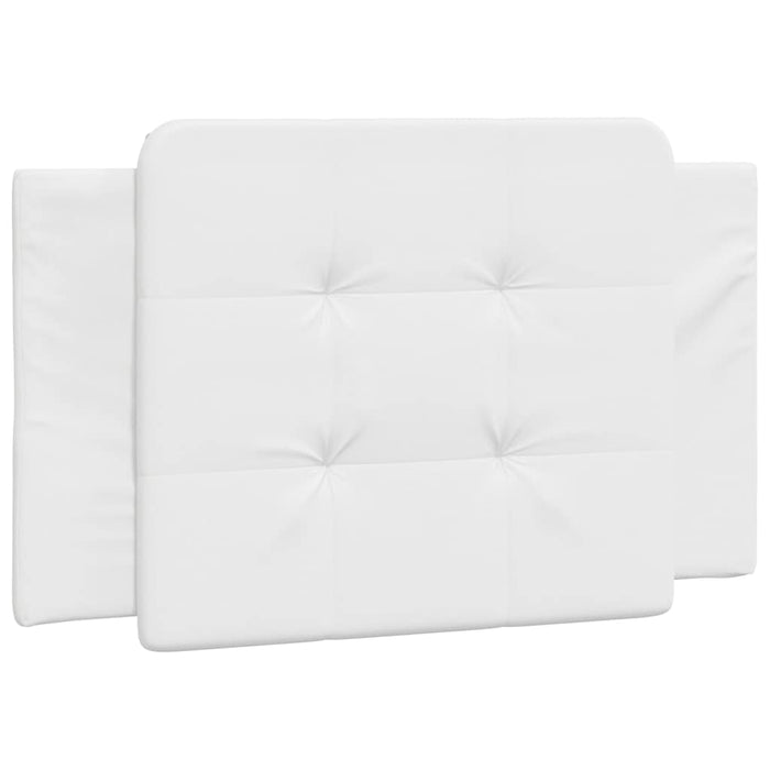 Giroletto senza Materasso-Struttura Letto Zadar Bianco 90x190 cm in Similpelle 125459