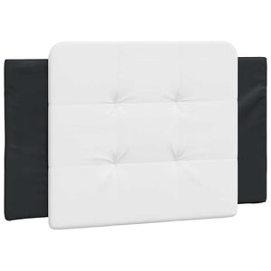 Giroletto senza Materasso-Struttura Letto Zadar Nero e Bianco 90x190 cm in Similpelle 810518