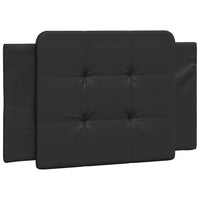 Giroletto senza Materasso-Struttura Letto Zadar Nero 90x200 cm in Similpelle 632308