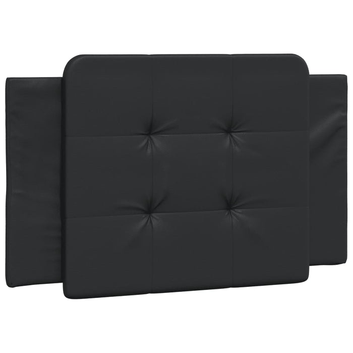 Giroletto senza Materasso-Struttura Letto Zadar Nero 90x200 cm in Similpelle 632308