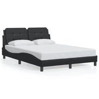 Giroletto senza Materasso-Struttura Letto Zadar Nero 140x190 cm in Similpelle