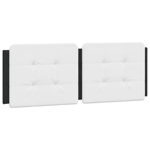 Giroletto senza Materasso-Struttura Letto Zadar Nero e Bianco 140x190 cm in Similpelle