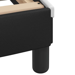 vidaXL Giroletto con Testiera Nero e Bianco 140x190 cm in Similpelle