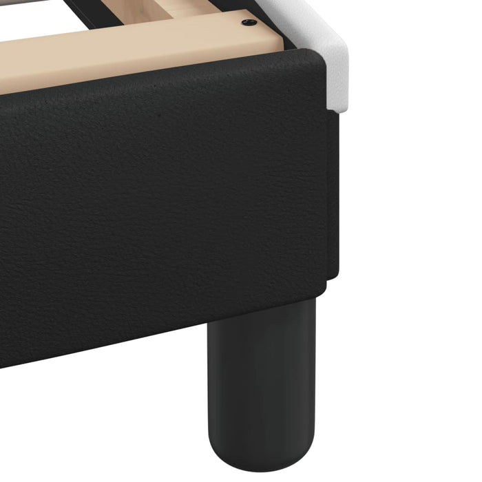 Giroletto senza Materasso Zadar Nero e Bianco 140x190 cm in Similpelle 3208182