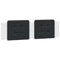 Giroletto senza Materasso-Struttura Letto Zadar Bianco e Nero 180x200 cm in Similpelle