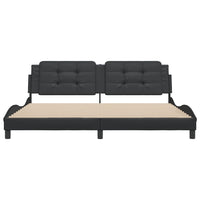 Giroletto senza Materasso Zadar Nero 200x200 cm in Similpelle 3208205