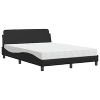 Letto con Materasso Dover Nero 120x200 cm in Similpelle 3208377