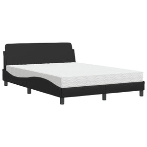 Letto con Materasso Dover Nero 120x200 cm in Similpelle 3208377
