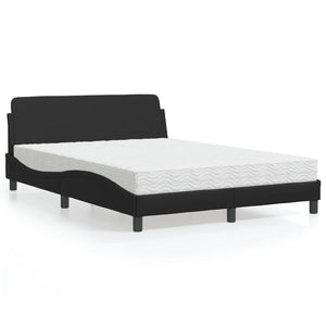 Letto con Materasso Dover Nero 120x200 cm in Similpelle 3208377