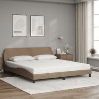 Letto con Materasso Dover Cappuccino 180x200cm Similpelle 3208461