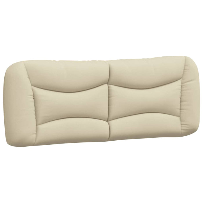 Letto con Materasso Hvar Crema 140x19 cm in Tessuto 3208532