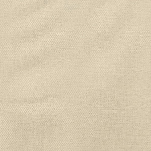 Letto con Materasso Crema 140x200 cm in Tessuto