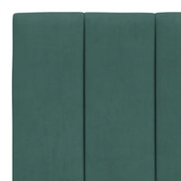 Letto con Materasso Hanko Verde Scuro 80x200 cm in Velluto 3208565