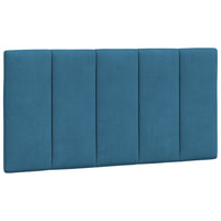 Letto con Materasso Hanko Blu 100x200 cm in Velluto 3208584