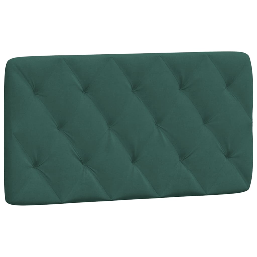 Letto con Materasso Verde Scuro 100x200 cm in Velluto 3208643