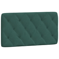 Letto con Materasso Verde Scuro 100x200 cm in Velluto 3208643