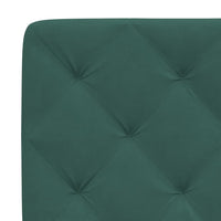 Letto con Materasso Verde Scuro 100x200 cm in Velluto 3208643