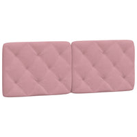 Letto con Materasso Rosa 140x190 cm in Velluto 3208657