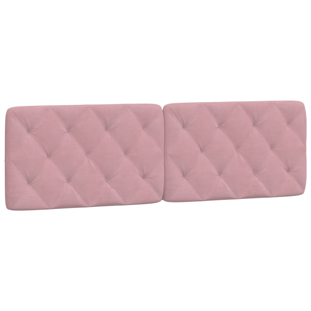 vidaXL Letto con Materasso Rosa 160x200 cm in Velluto