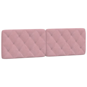 vidaXL Letto con Materasso Rosa 160x200 cm in Velluto