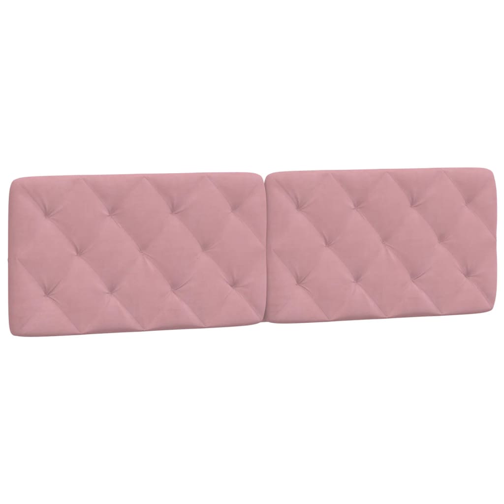 Letto con Materasso Rosa 180x200 cm in Velluto 3208675