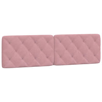 Letto con Materasso Rosa 180x200 cm in Velluto 3208675
